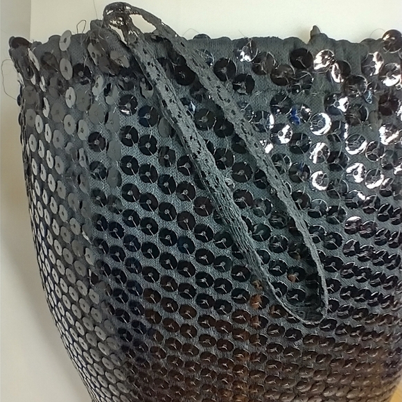 VINTAGE CRISCIONE SEQUINED PENCIL SKIRT - Picture 5 of 6